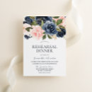 Search for elegant rehearsal dinner invitations Blue