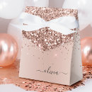 Search for rose gold favour boxes Glitter