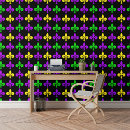 Search for green fleur de lis art Fat tuesday