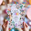 Search for giraffe print invitations Young wild and three