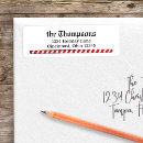 Search for red white stripes return address labels Candy cane stripes