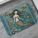 Search for mermaid bath mats Watercolor