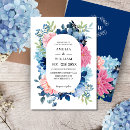 Search for something blue wedding invitations Blue and white