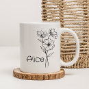 Search for black and white floral mugs Beautiful