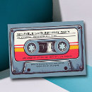 Search for retro 80s birthday invitations Cassette tape