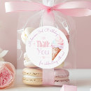 Search for ice cream thank you stickers Pink