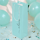 Search for teal gift bags Script