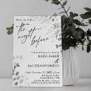 Search for contemporary rehearsal dinner invitations The night before