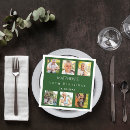 Search for emerald green napkins Green and white