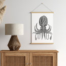 Search for black and white octopus posters Vintage