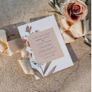Search for gold foil floral wedding invitations Dusty rose