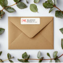 Search for traditional return address labels Red