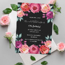 Search for purple black and gold invitations Floral