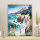 Search for serene landscape posters Watercolor