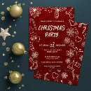 Search for burgundy christmas invitations Gold