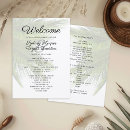 Search for beach wedding programmes Double sided