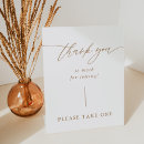 Search for thank you for coming wedding signs Please take one