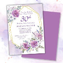 Search for womans female 30th birthday invitations Roses