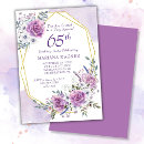 Search for floral 65th birthday invitations Roses