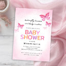 Search for butterfly kisses baby shower invitations Whimsical