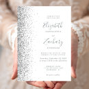 Search for silver and white invitations Sparkle