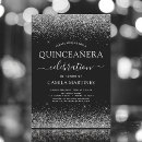 Search for black silver quinceanera invitations 15th birthday