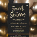 Search for trendy sweet 16 invitations Girly