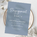 Search for dusty blue engagement party invitations Calligraphy