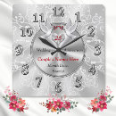 Search for silver wedding anniversary clocks 25th