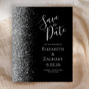 Search for black silver save date invitations Modern