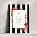 Search for black white red wedding invitations Poppies