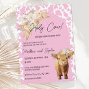 Search for cow baby shower invitations Boho
