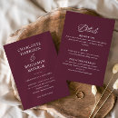 Search for wine wedding invitations Minimalist