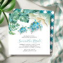 Search for turtle square invitations Watercolor
