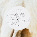 Search for elegant bridal shower stickers Black and white