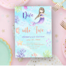 Search for dive into five mermaid invitations Watercolor