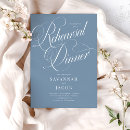 Search for dusty blue rehearsal dinner invitations Simple