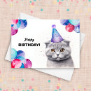 Search for balloon cat cards Happy