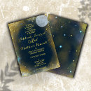Search for full moon wedding invitations Starry night