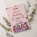 Search for pop star birthday invitations Girl