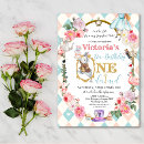 Search for tea for two party invitations Alice in wonderland