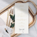 Search for ribbon wedding menus Modern