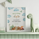 Search for dinosaur birthday posters T rex