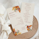 Search for wedding programmes Boho