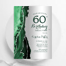 Search for green 60th birthday invitations Adult