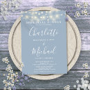 Search for dusty blue rehearsal dinner invitations Simple