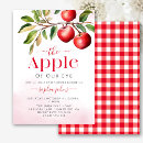 Search for apple baby shower invitations Red