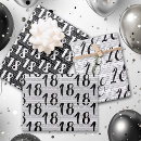 Search for black white wrapping paper Happy birthday