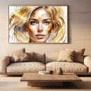 Search for abstract woman face posters Watercolor