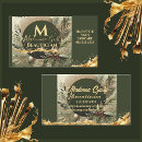 Search for olive green business cards Beautician
